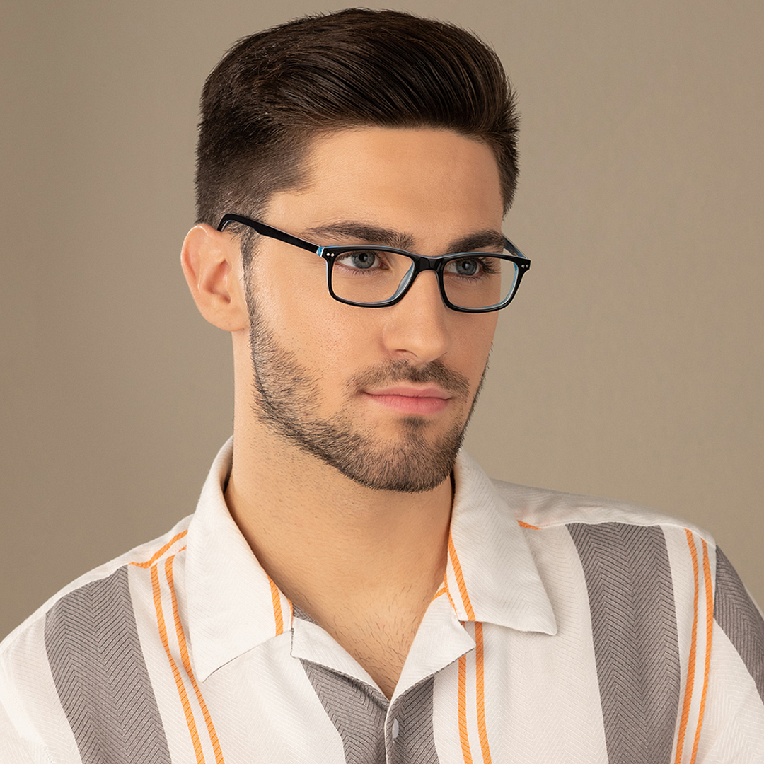 Vincent Chase Online Black Transparent Full Rim Rectangle right side