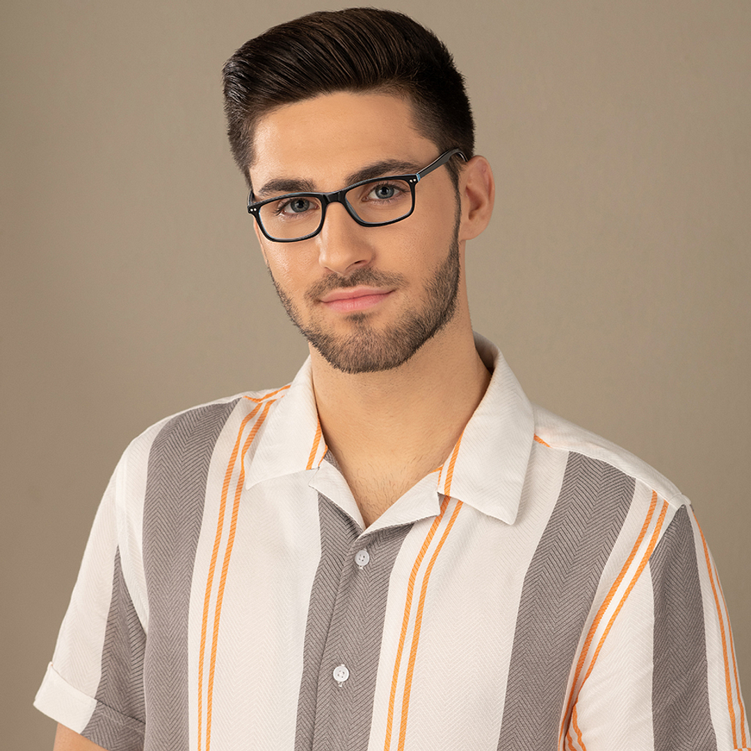 Vincent Chase Online Black Transparent Full Rim Rectangle left side