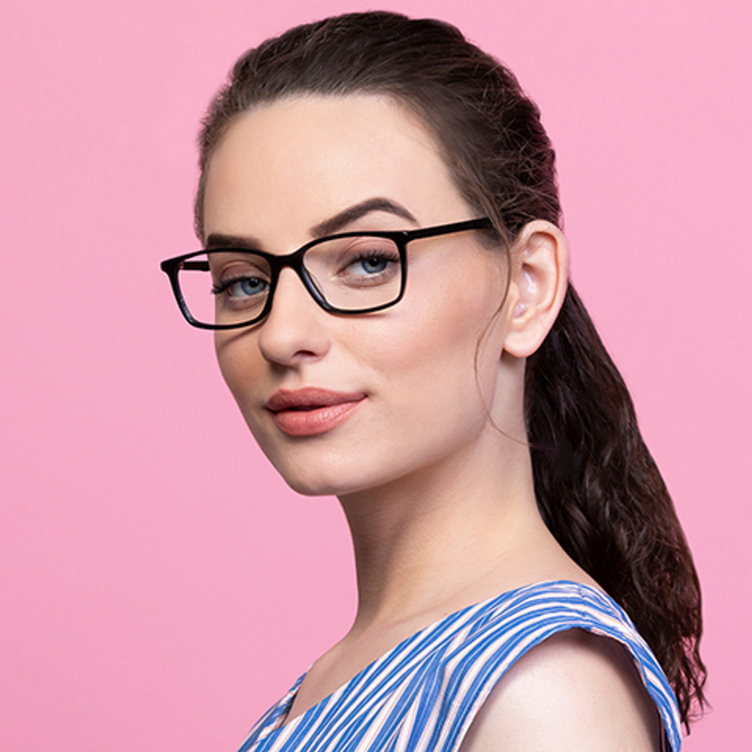 Vincent Chase Online Black Full Rim Rectangle left side