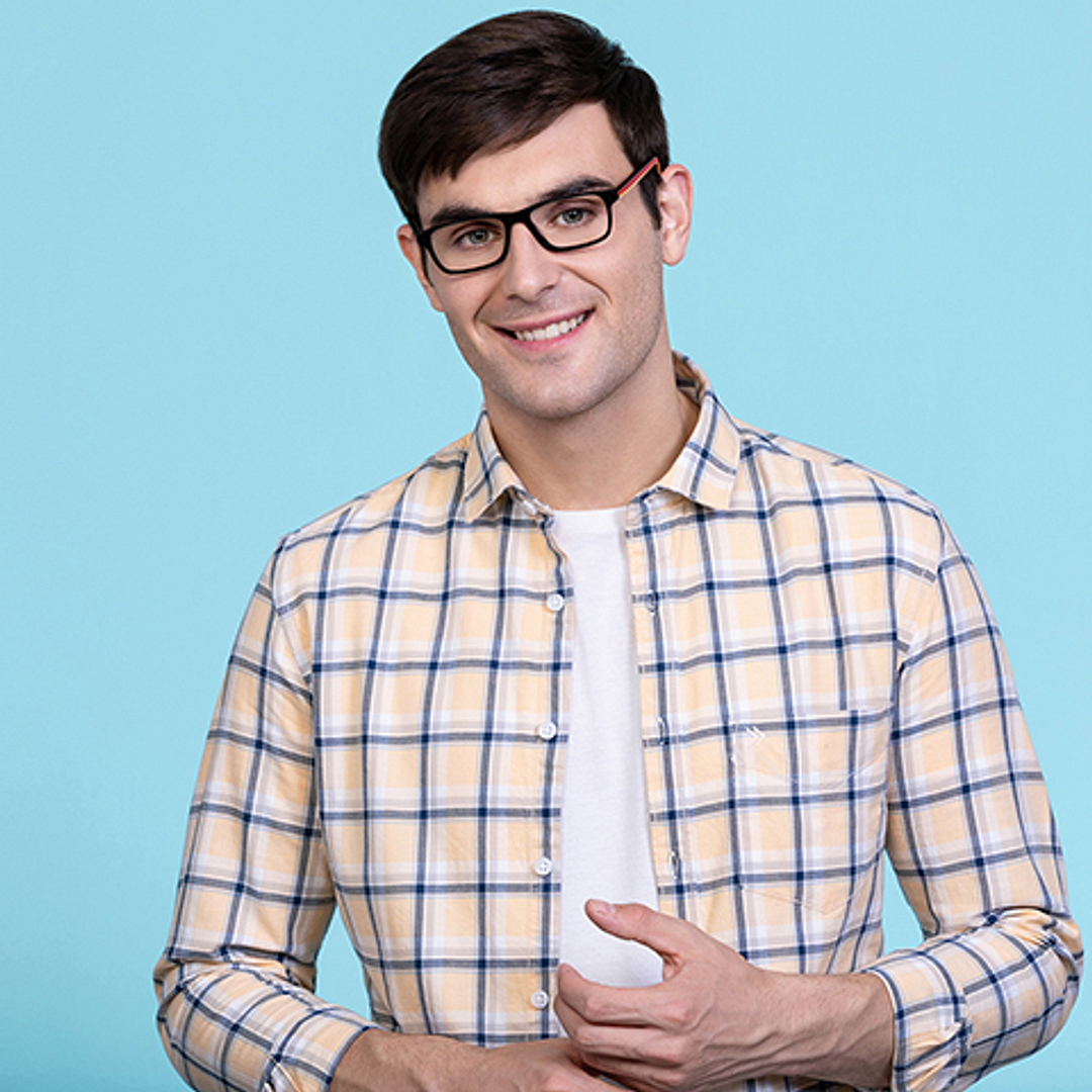 Vincent Chase Online Black Full Rim Rectangle left side