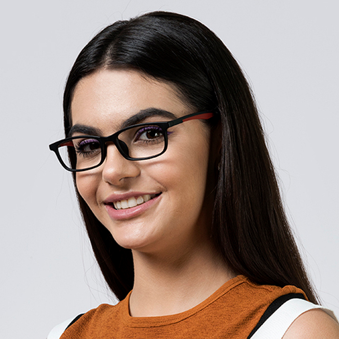 Lenskart Air Online Black Full Rim Rectangle right side