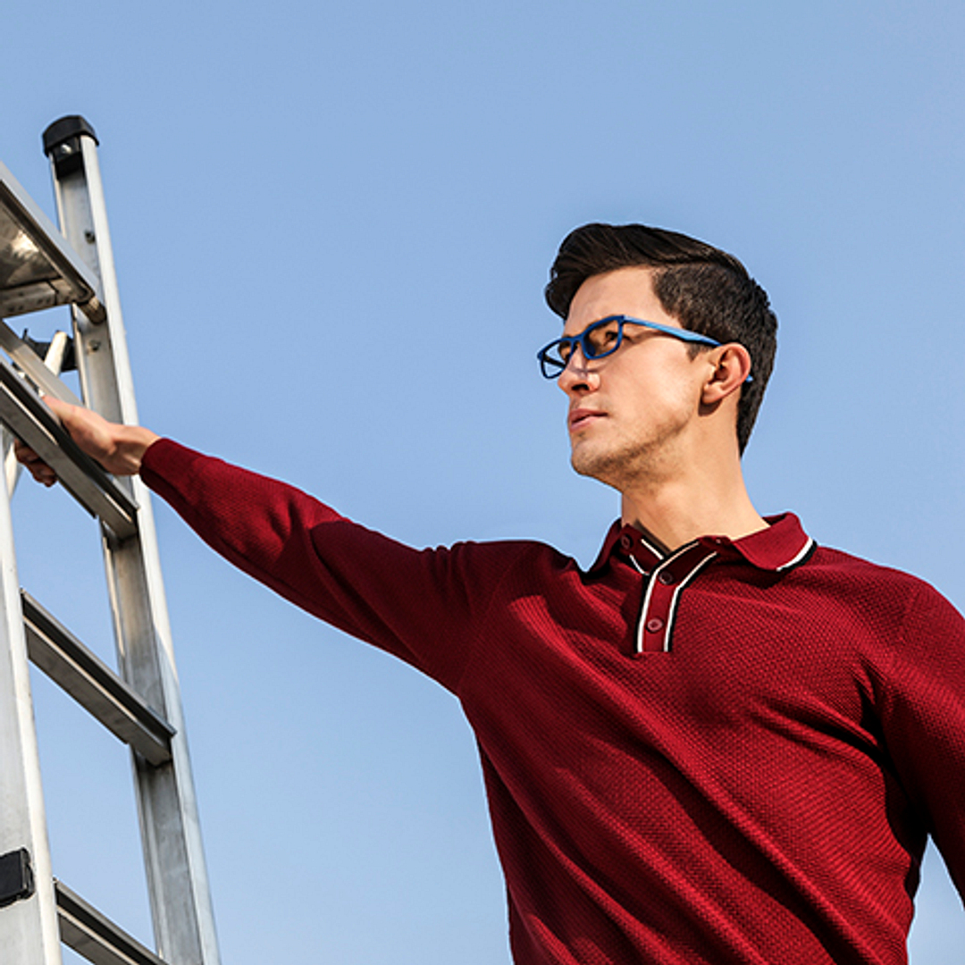 Lenskart Air Online Sky Blue Full Rim Rectangle right side