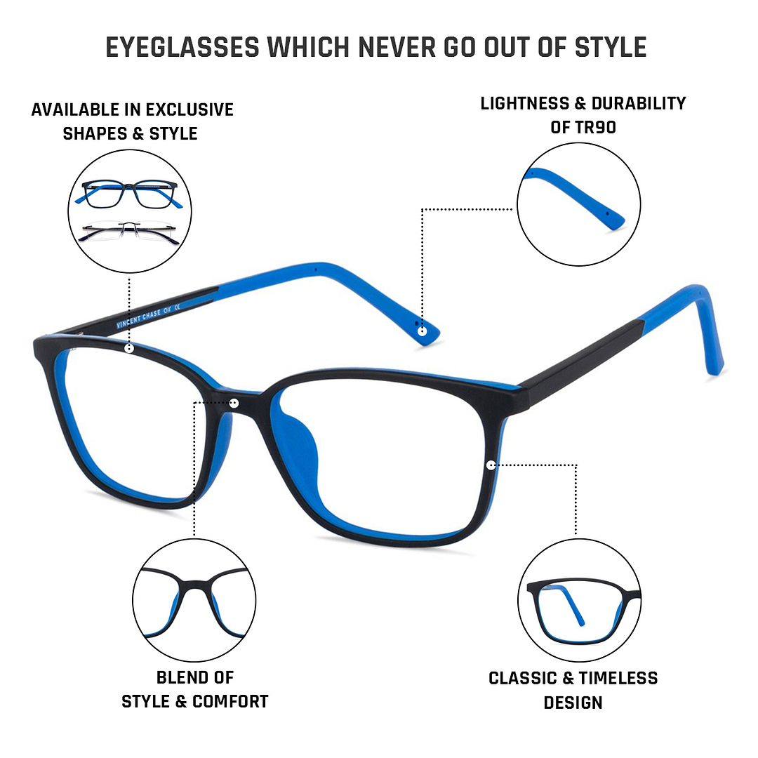 Lenskart Air Online Black Full Rim Rectangle right side