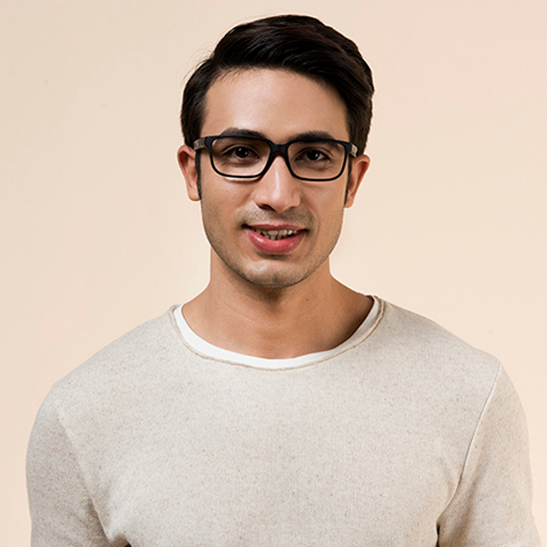 Lenskart Air Online Black Full Rim Rectangle right side