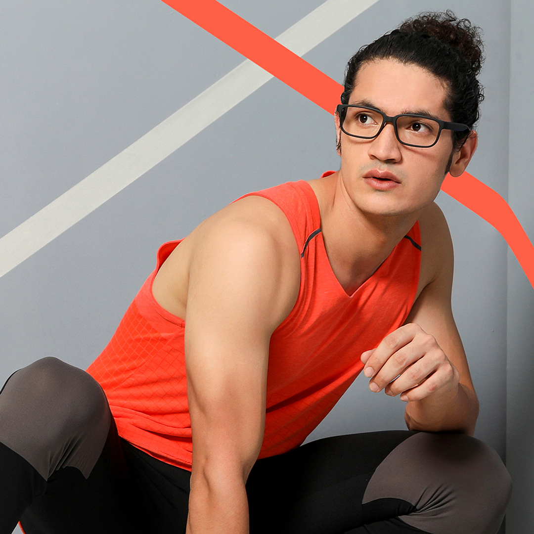 Lenskart Air Online Black Full Rim Rectangle right side