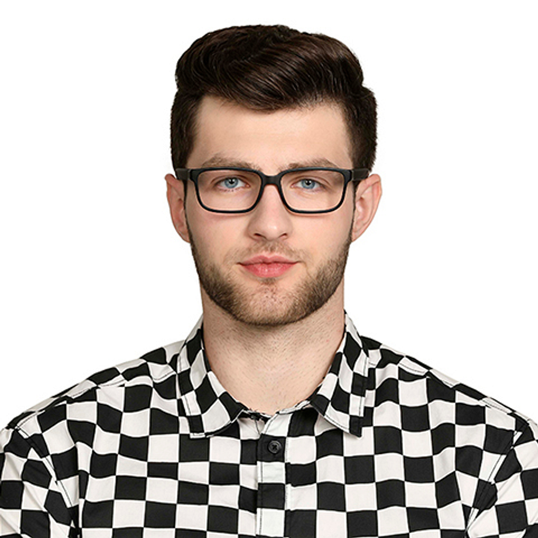 Lenskart Air Online Black Full Rim Rectangle right side