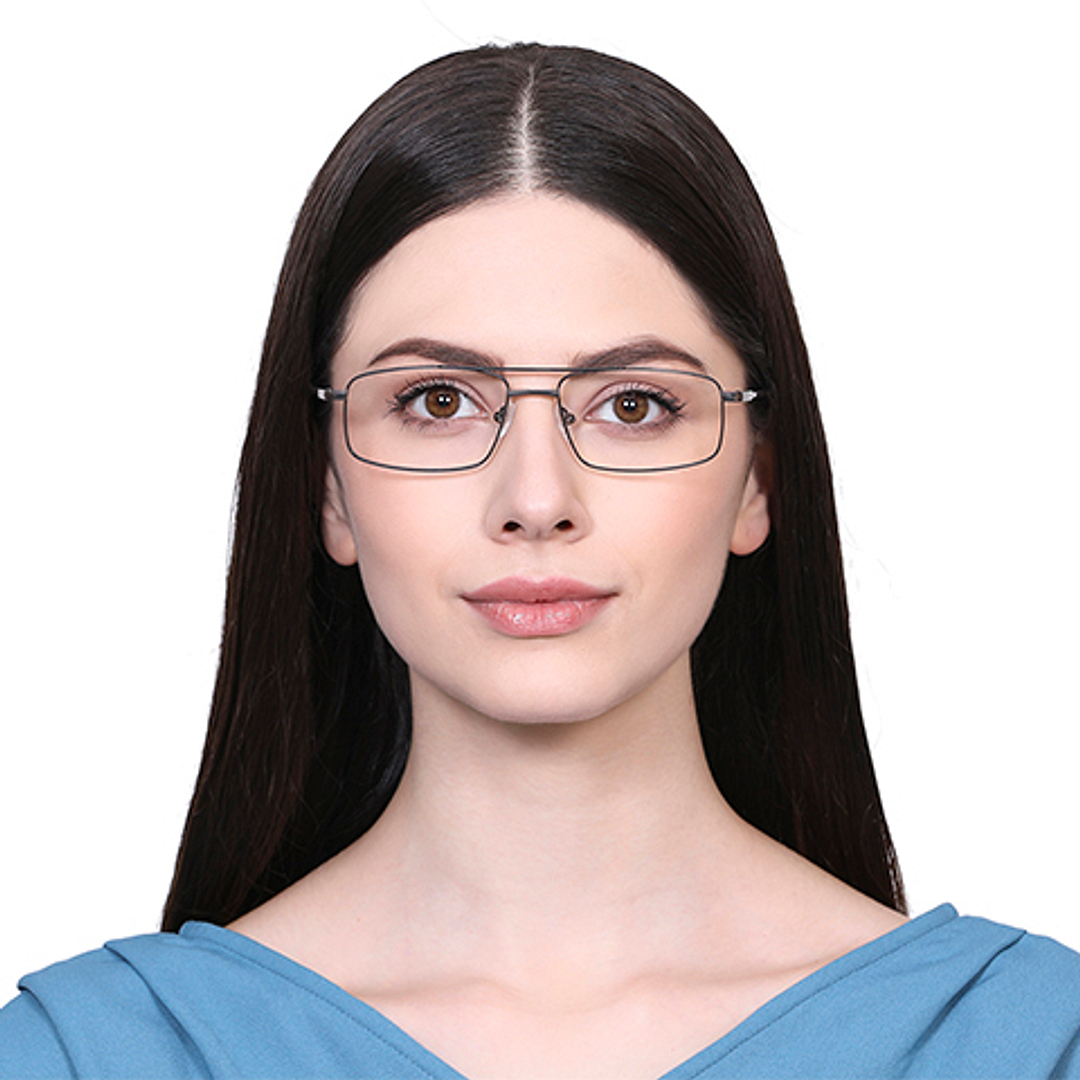 Vincent Chase Online Mid Gunmetal Full Rim Rectangle right side