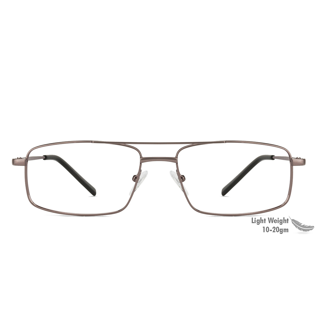 Vincent Chase Online Mid Gunmetal Full Rim Rectangle left side
