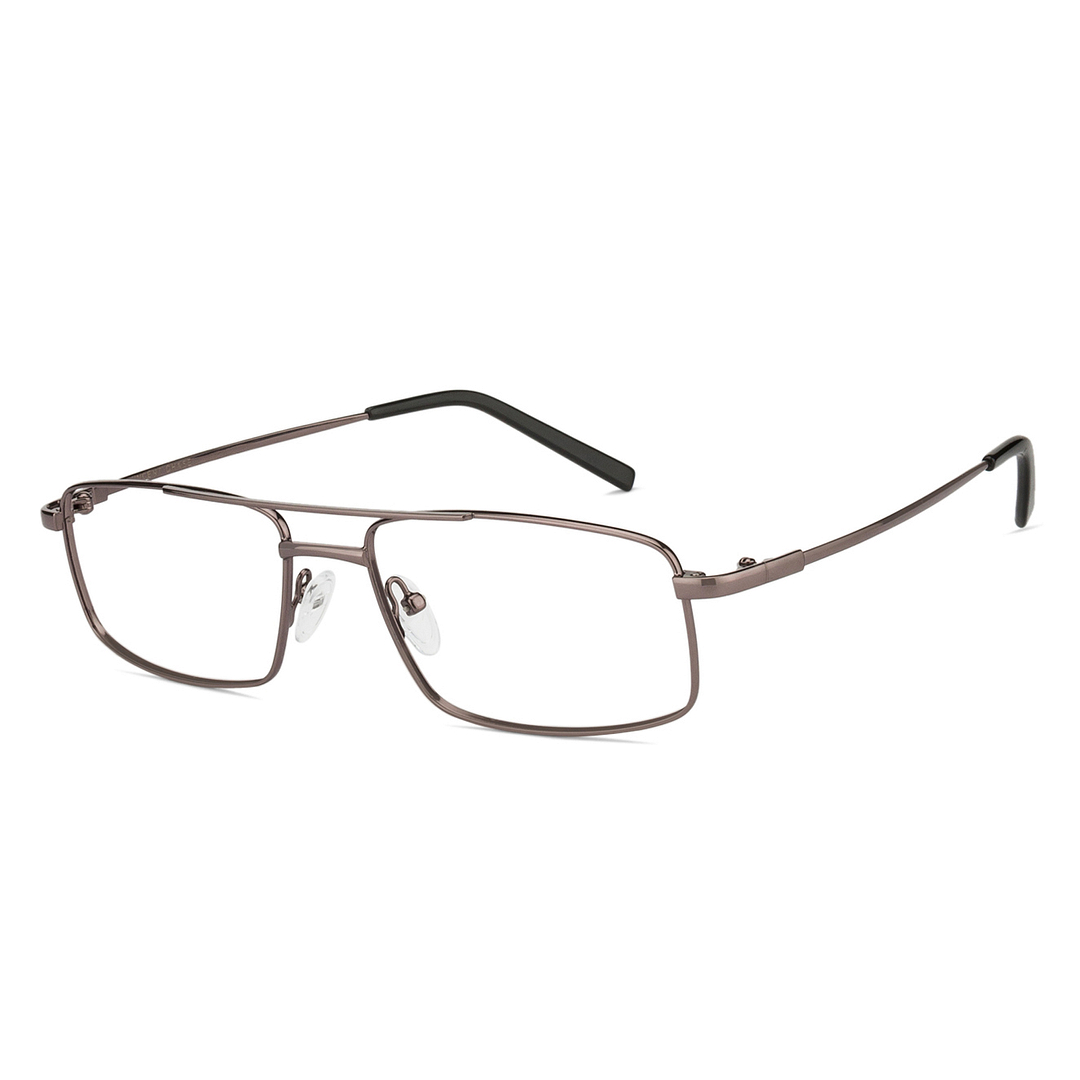 Vincent Chase Online Mid Gunmetal Full Rim Rectangle left side
