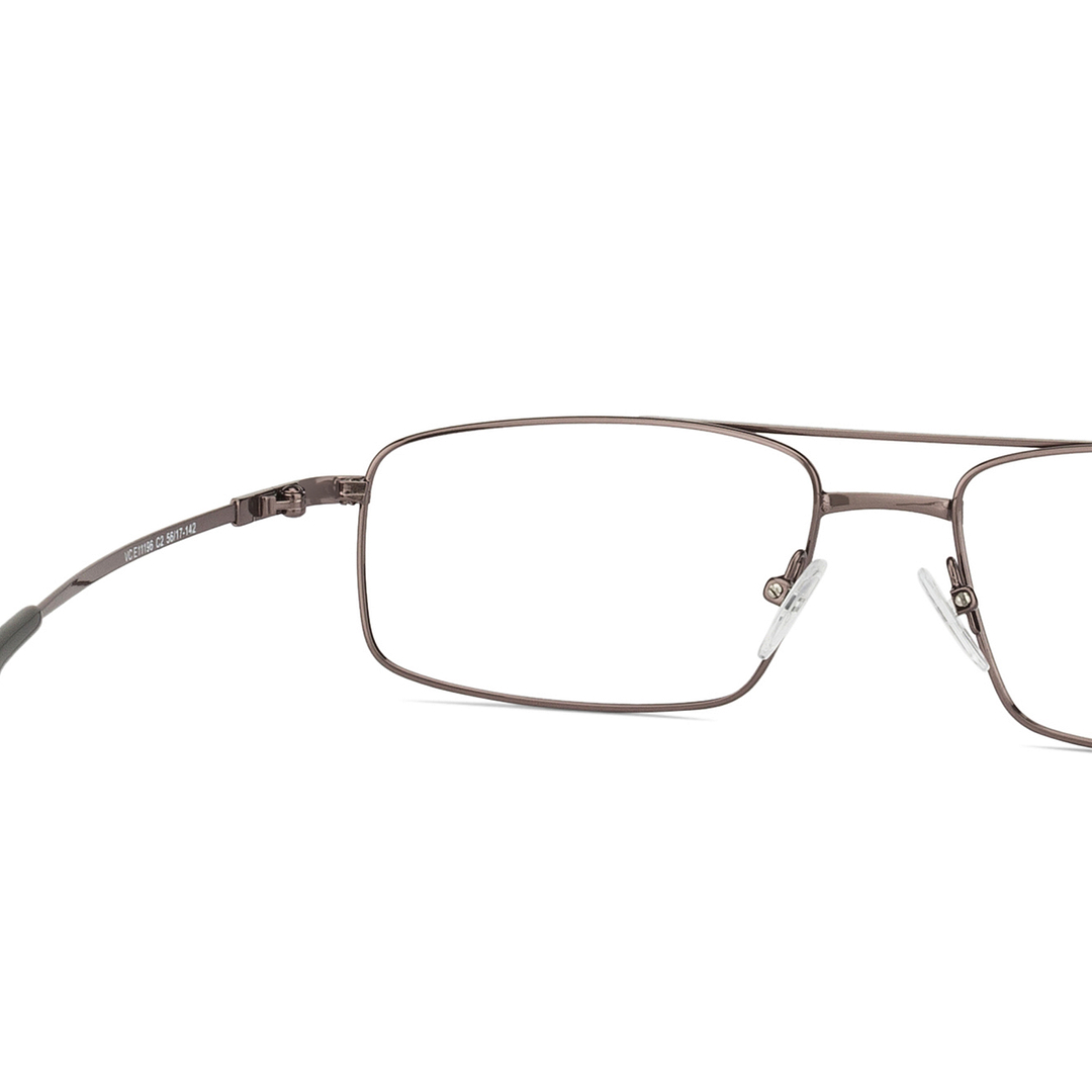 Vincent Chase Online Mid Gunmetal Full Rim Rectangle left side