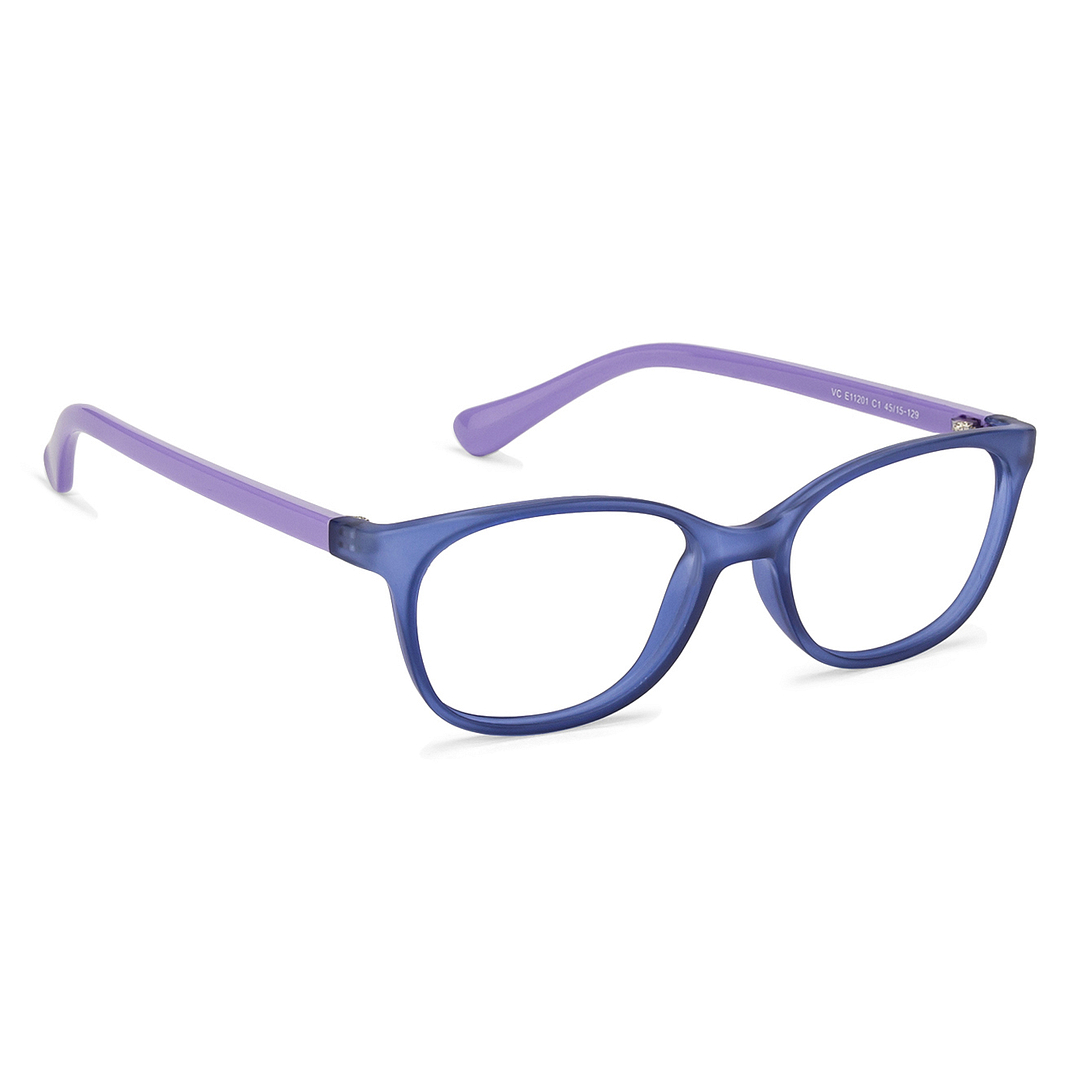 Hooper Online Blue Transparent Full Rim Cat Eye left side