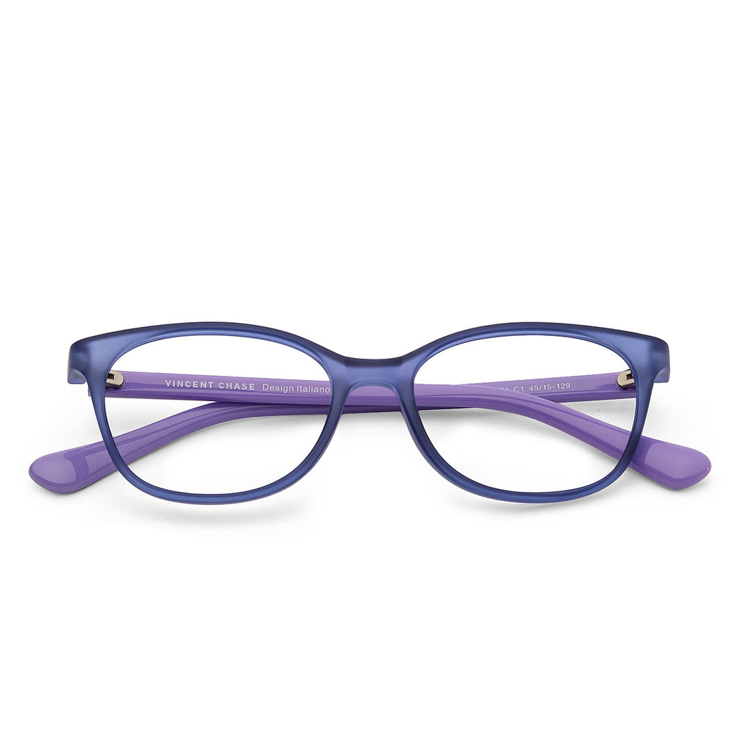 Hooper Online Blue Transparent Full Rim Cat Eye right side