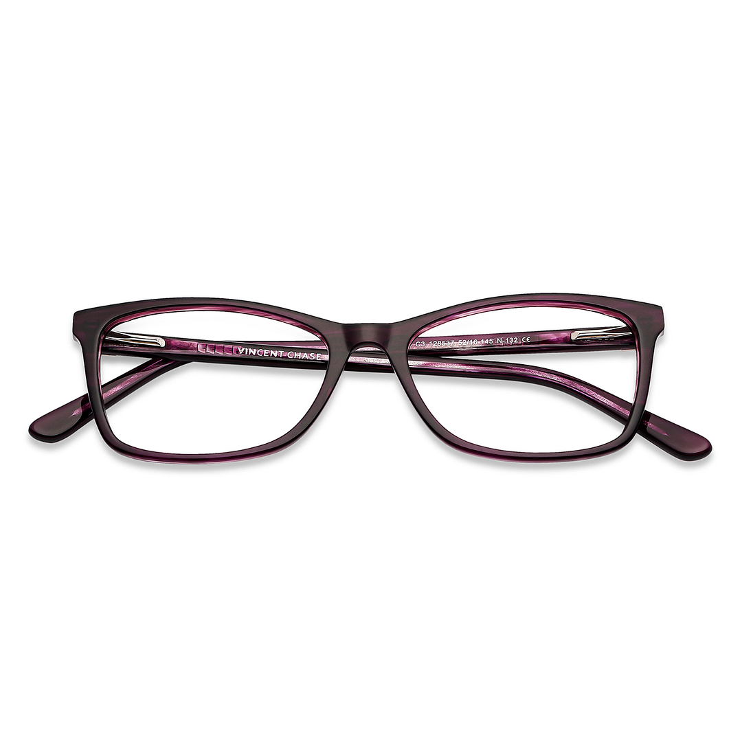 Vincent Chase Online Purple Full Rim Rectangle left side