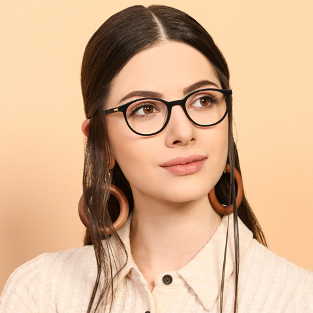 Vincent Chase Online Black Full Rim Round right side