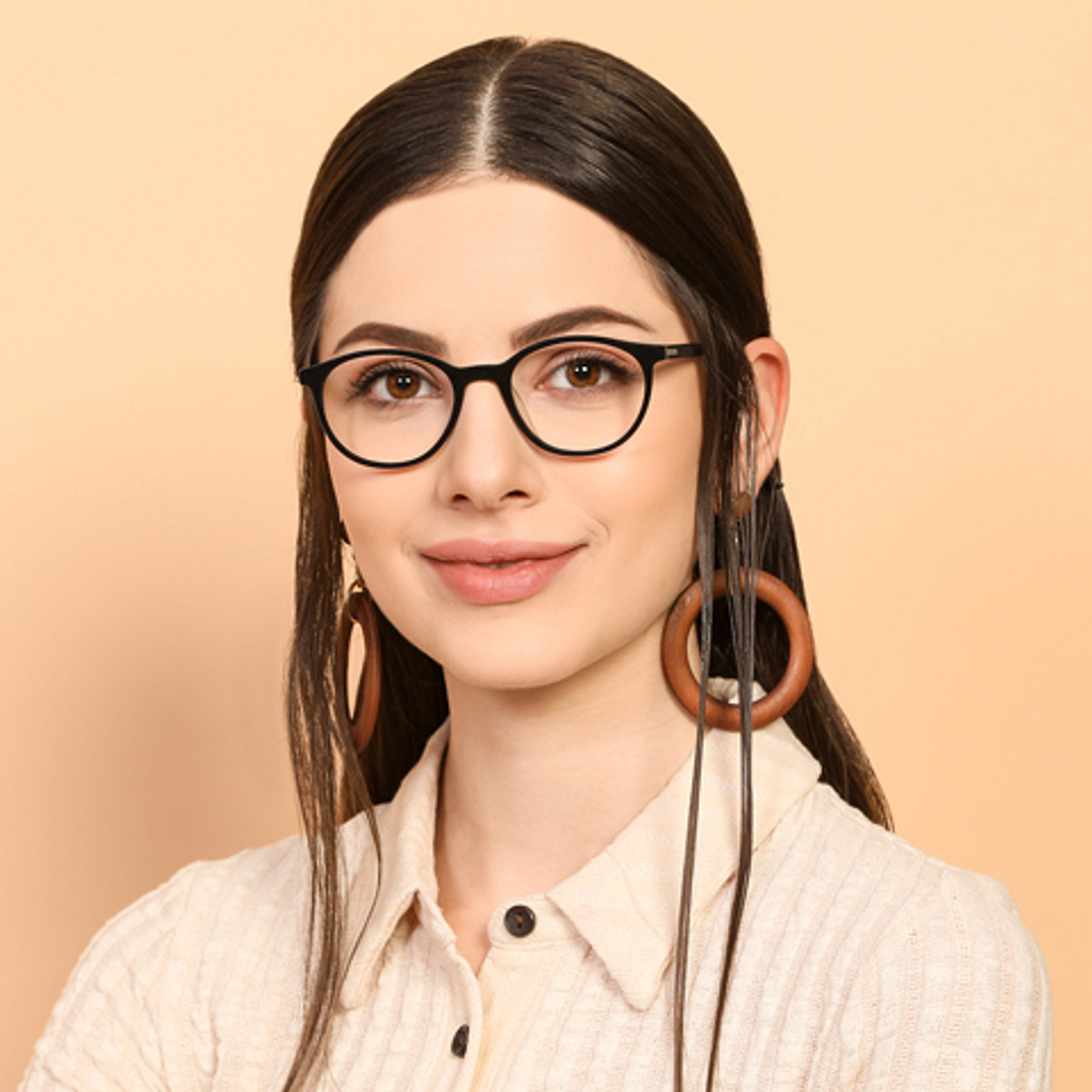 Vincent Chase Online Black Full Rim Round left side