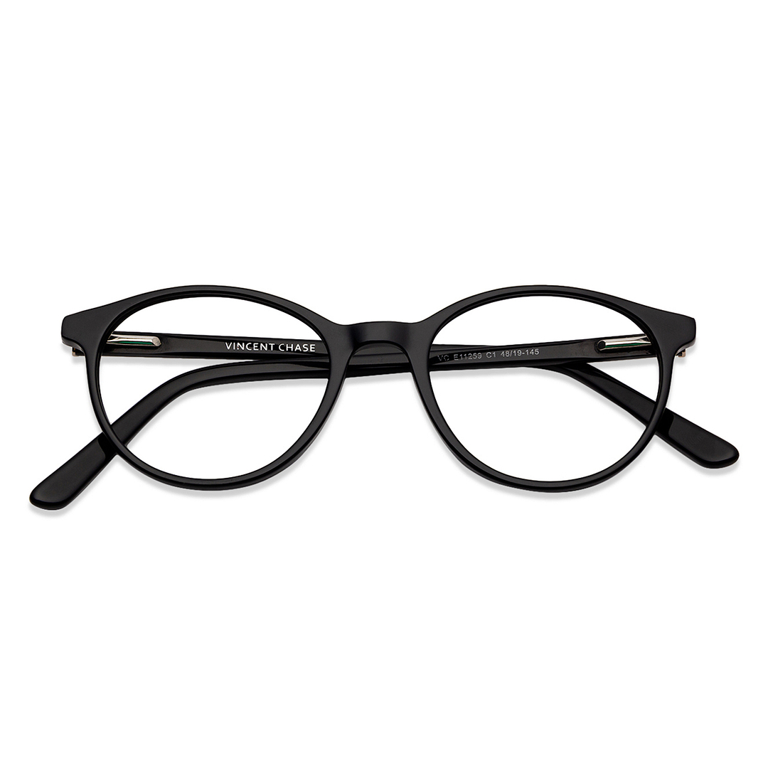 Vincent Chase Online Black Full Rim Round left side