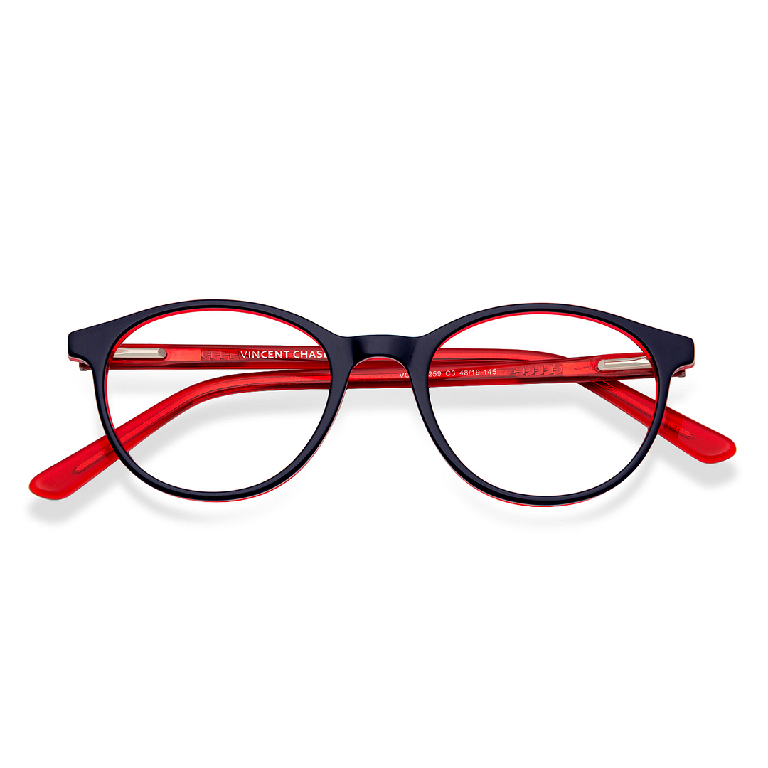 Vincent Chase Online Sky Blue Full Rim Round left side