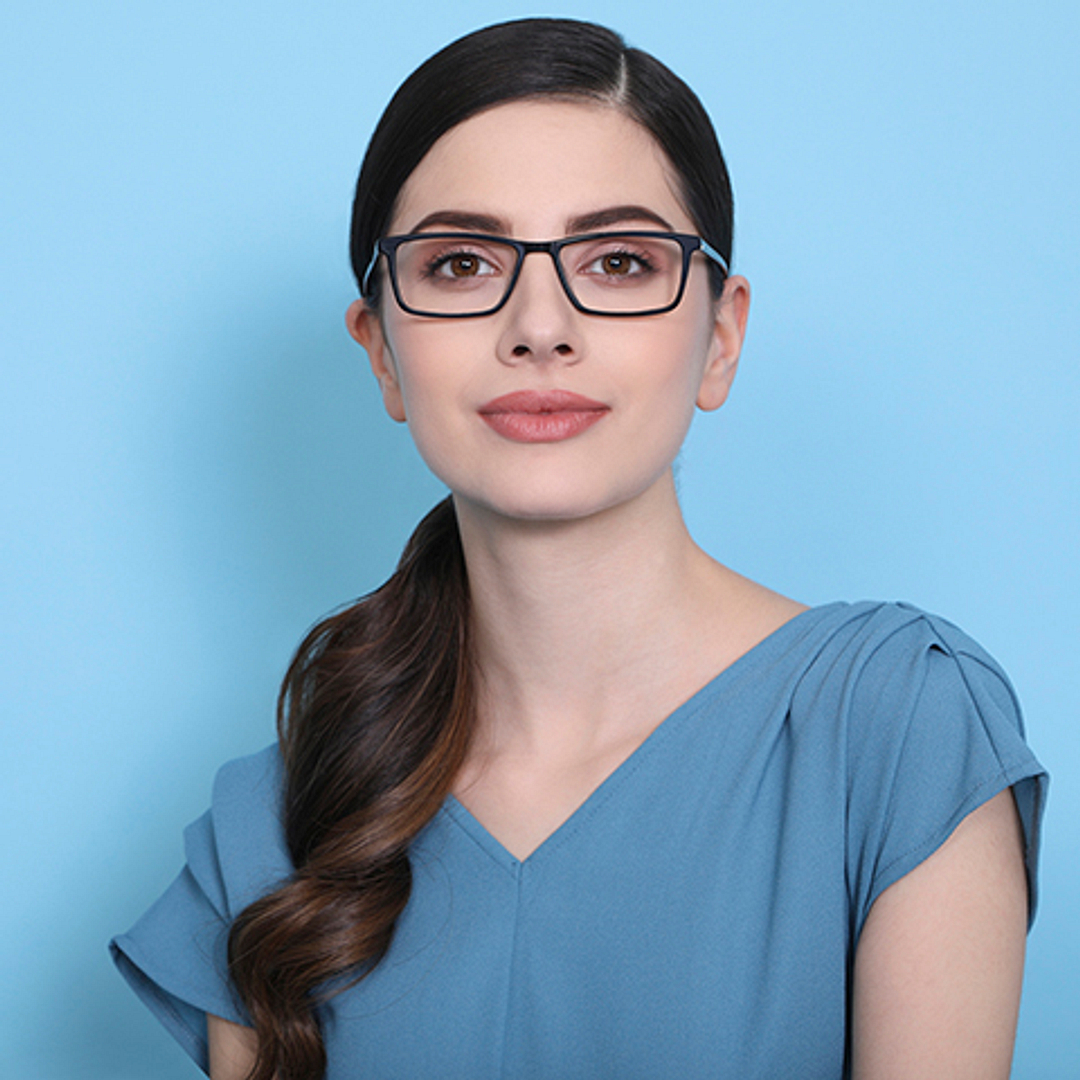 Vincent Chase Screen Glasses Blue Block Phone   Computer Glasses:Black Full Rim Rectangle Medium  Size-53  Vincent Chase HD Acetate VC E11260-C1 left side