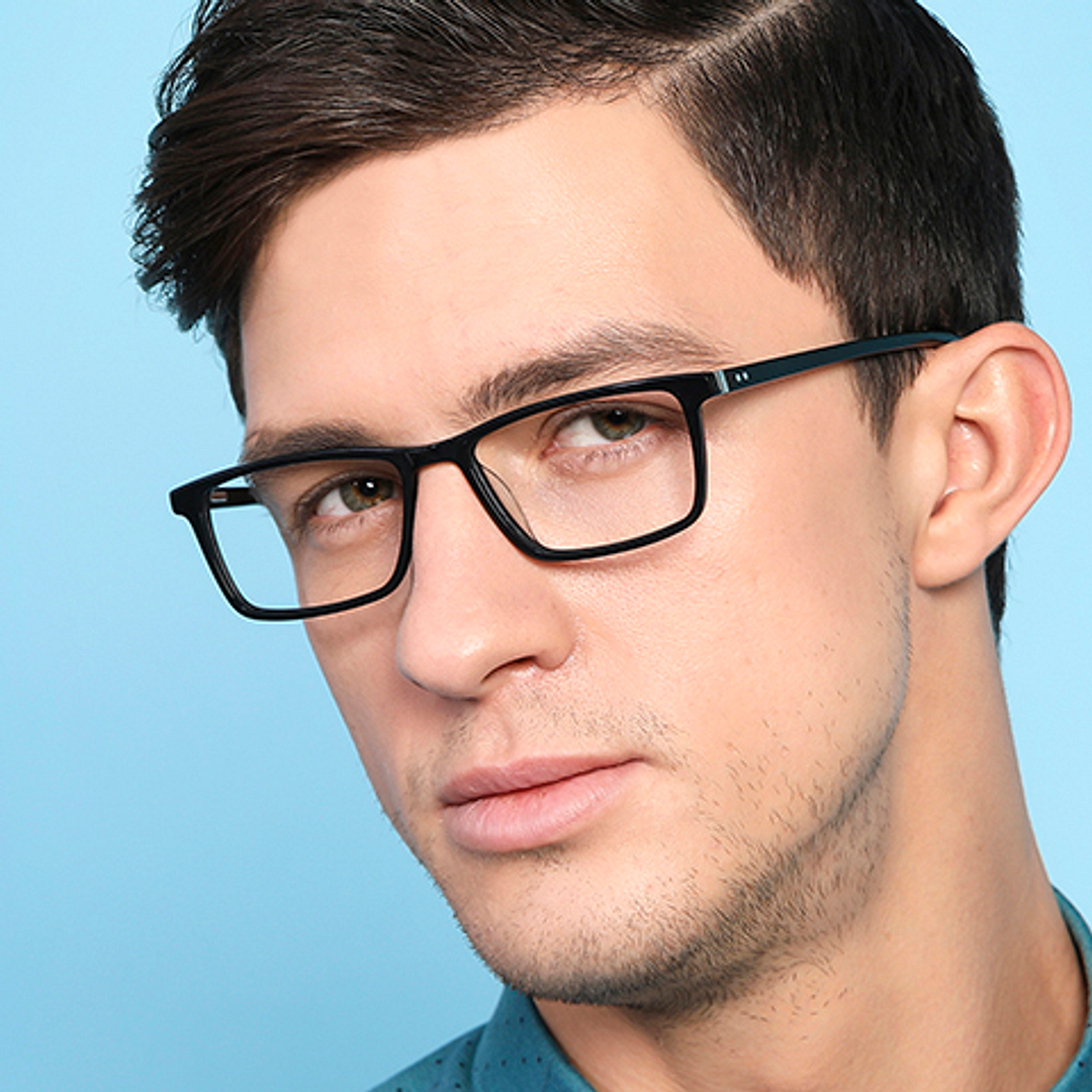 Vincent Chase Online Black Full Rim Rectangle left side