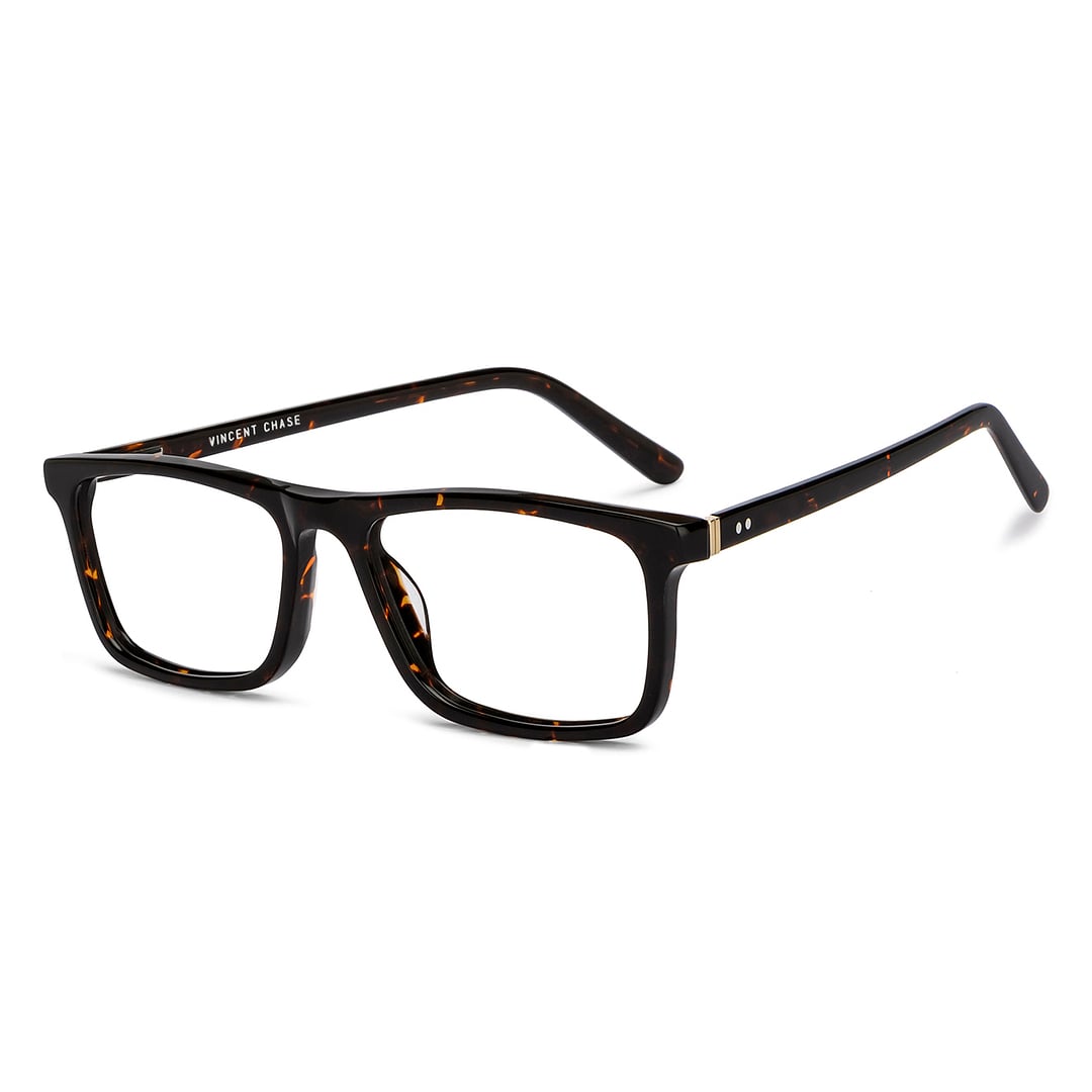 Vincent Chase Black Full Rim Rectangle left side