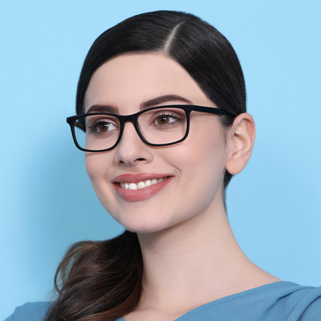 Vincent Chase Online Black Full Rim Rectangle left side