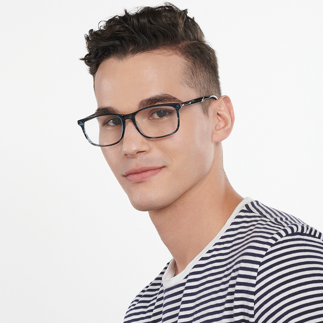 Vincent Chase Online Sky Blue Full Rim Rectangle right side