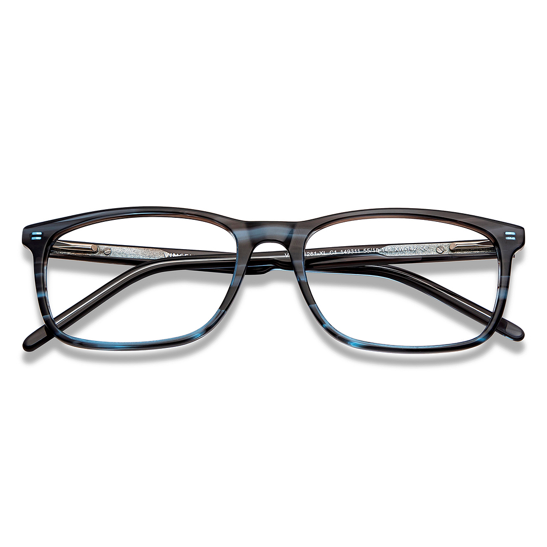 Vincent Chase Online Sky Blue Full Rim Rectangle left side