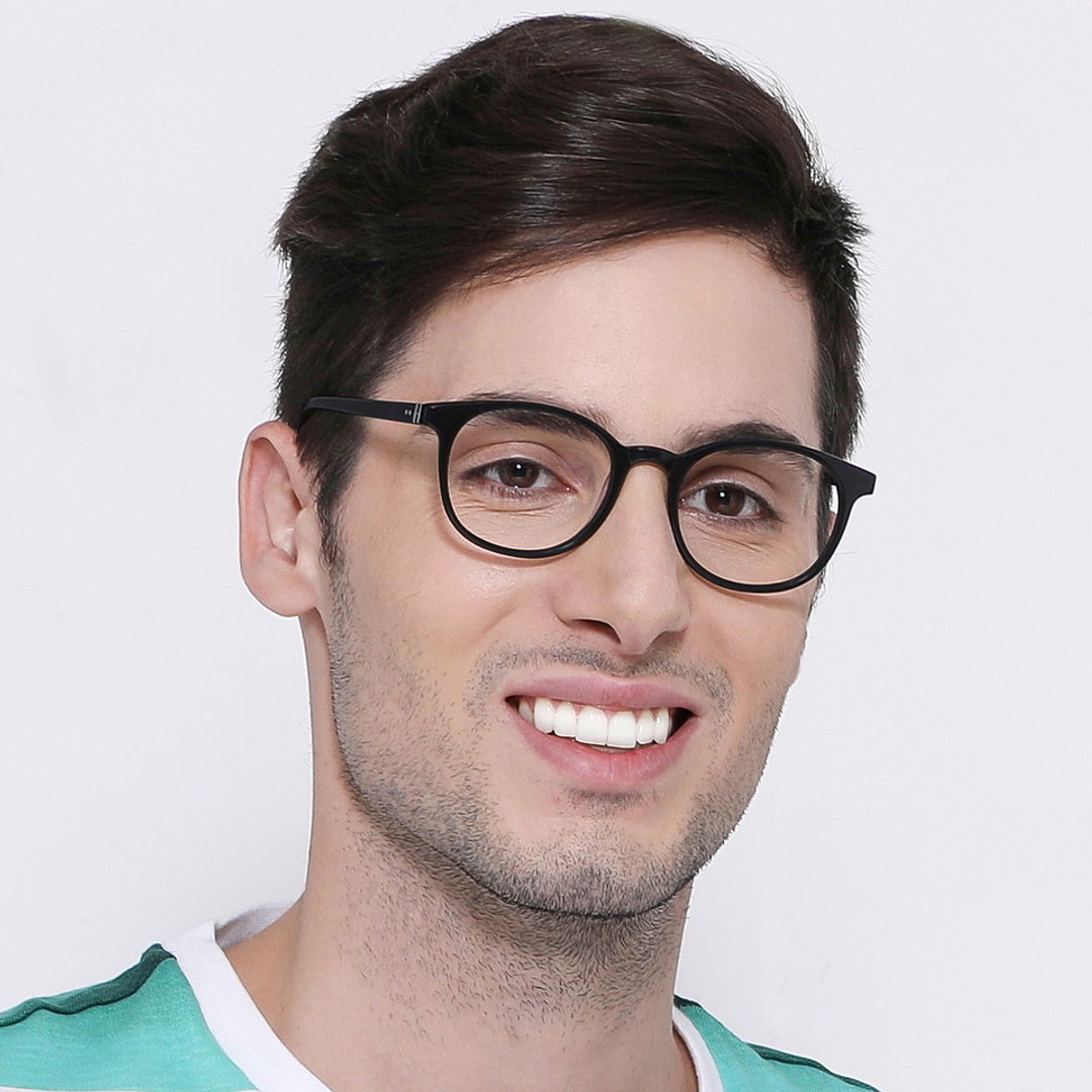 Vincent Chase Online Black Full Rim Round right side