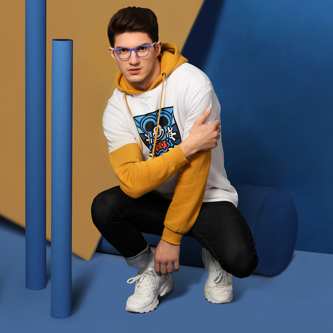 Vincent Chase Online Sky Blue Full Rim Round right side