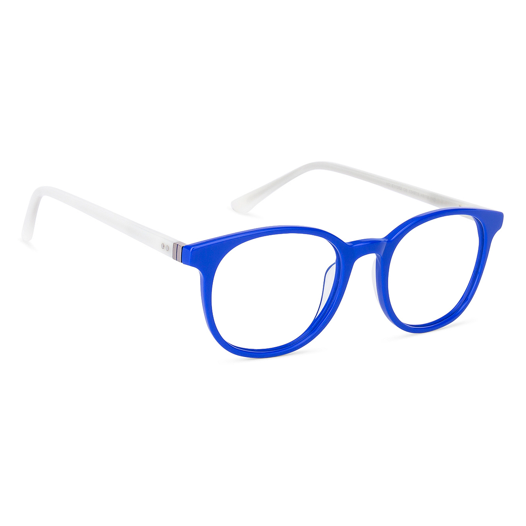 Vincent Chase Online Sky Blue Full Rim Round left side