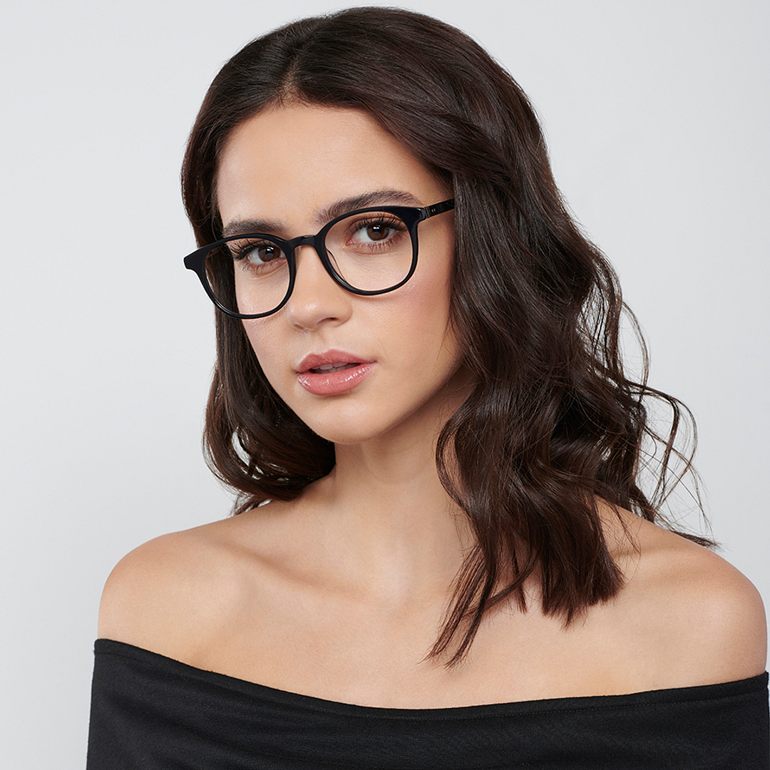 Vincent Chase Online Black Full Rim Round left side