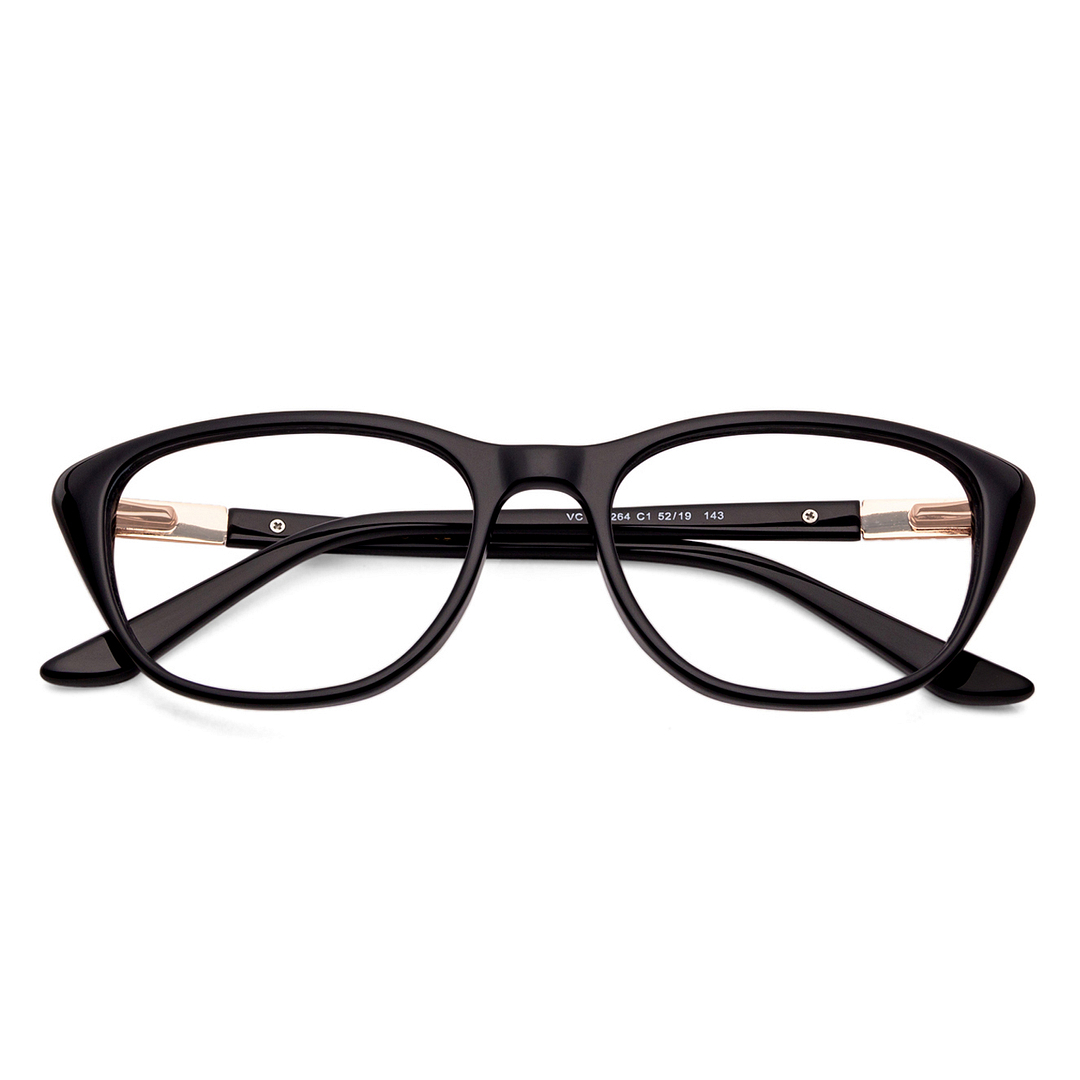 Vincent Chase Online Black Full Rim Cat Eye left side