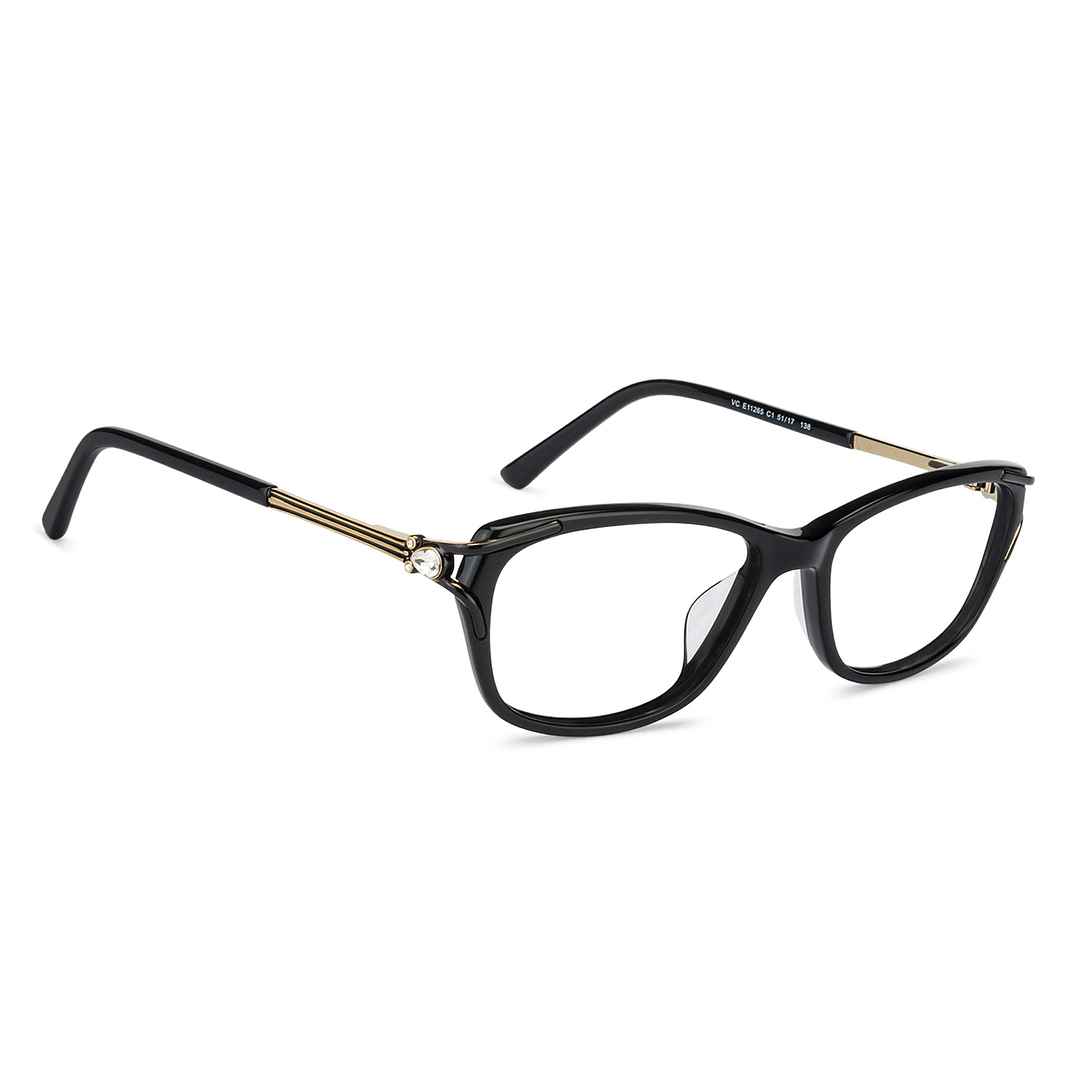 Vincent Chase Online Black Full Rim Cat Eye left side