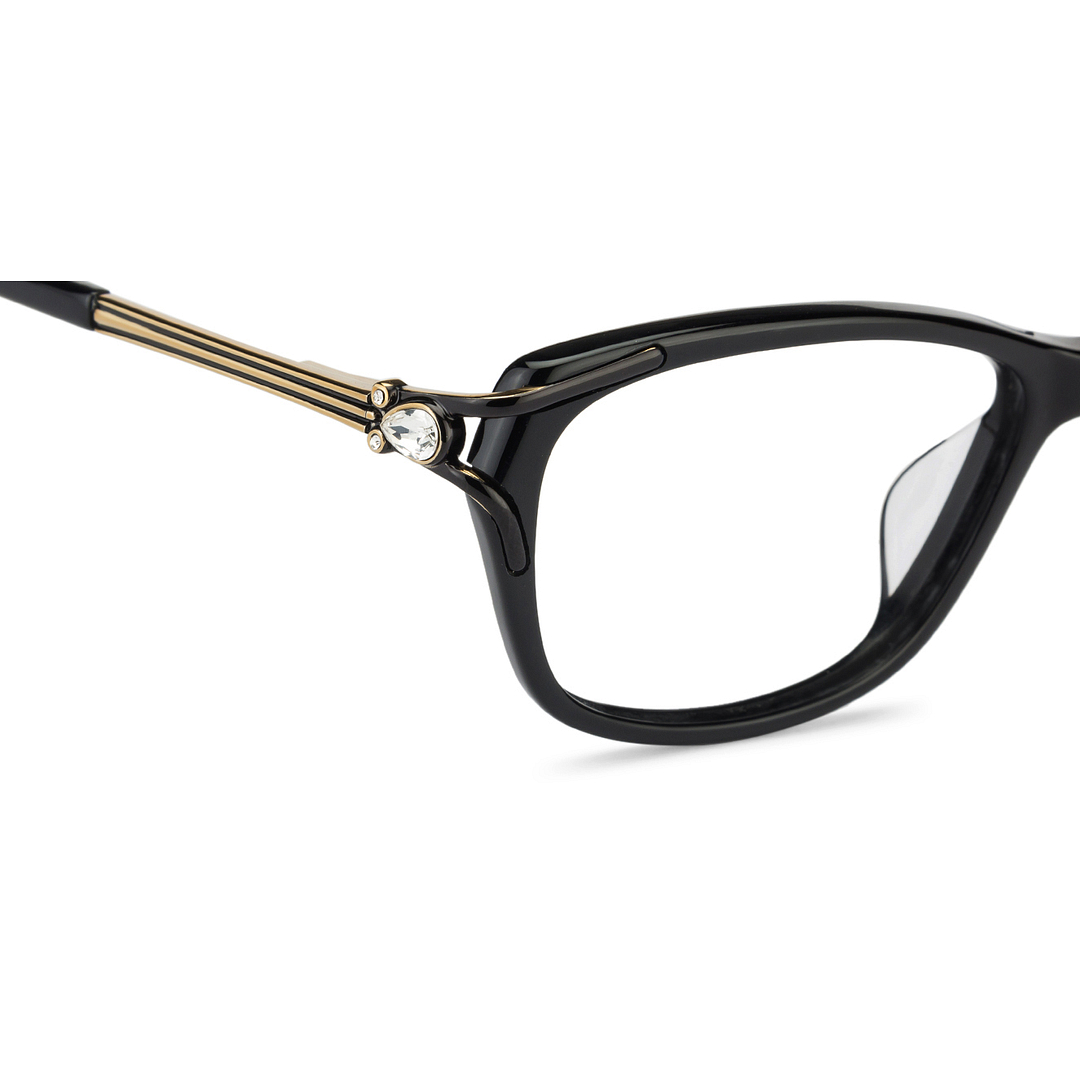 Vincent Chase Online Black Full Rim Cat Eye left side