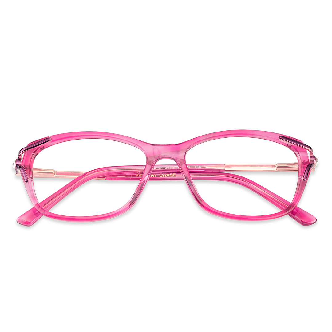 Vincent Chase Online Pink Transparent Full Rim Cat Eye right side