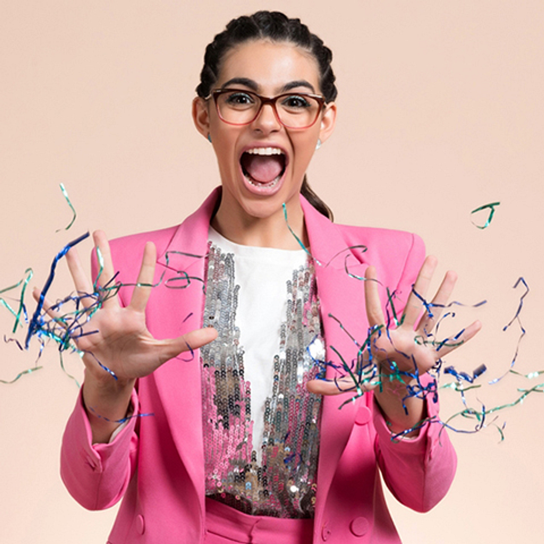 Vincent Chase Online Light Brown Full Rim Cat Eye left side