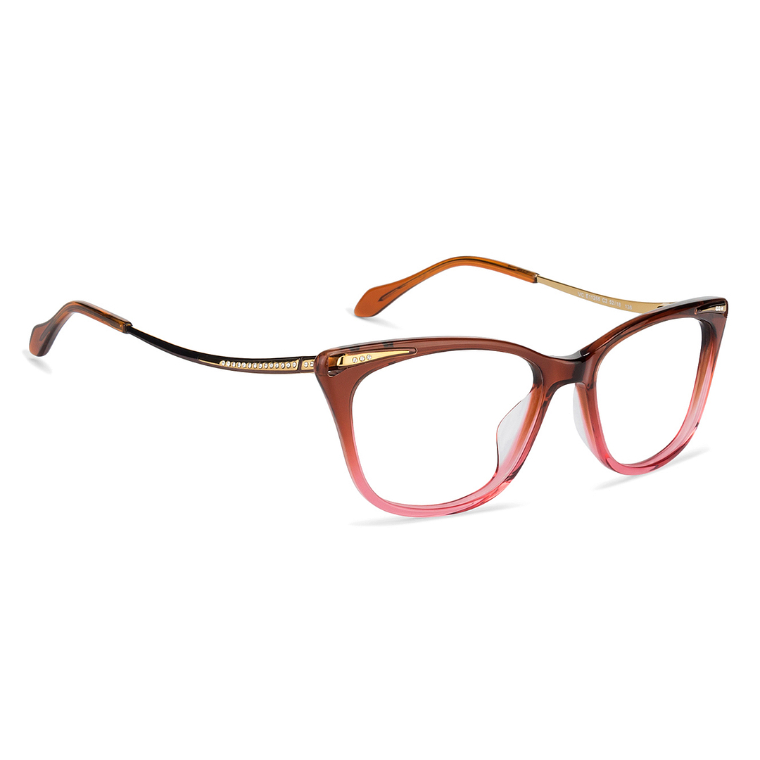 Vincent Chase Online Light Brown Full Rim Cat Eye right side