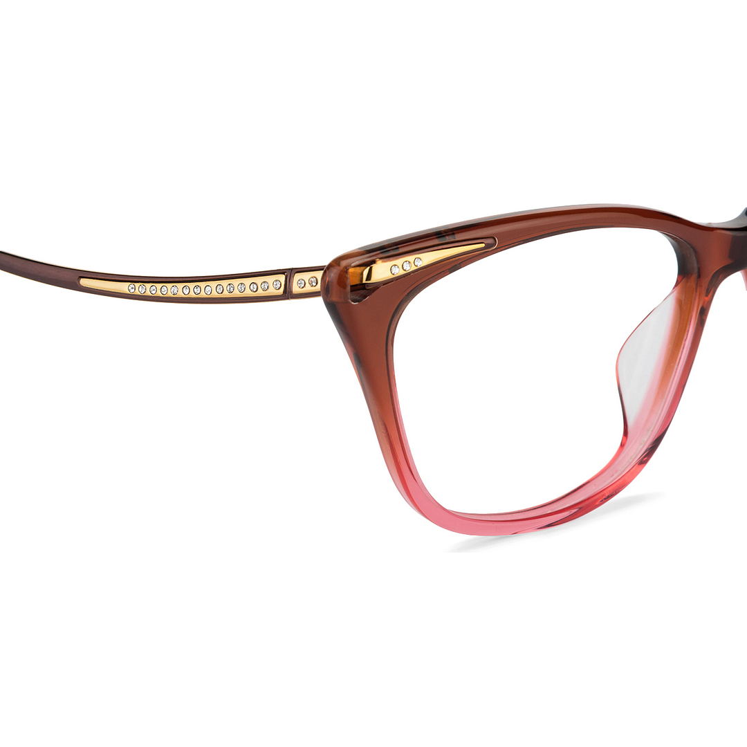 Vincent Chase Online Light Brown Full Rim Cat Eye right side