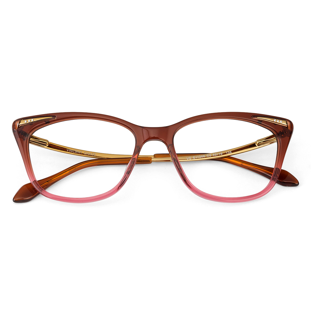 Vincent Chase Online Light Brown Full Rim Cat Eye left side