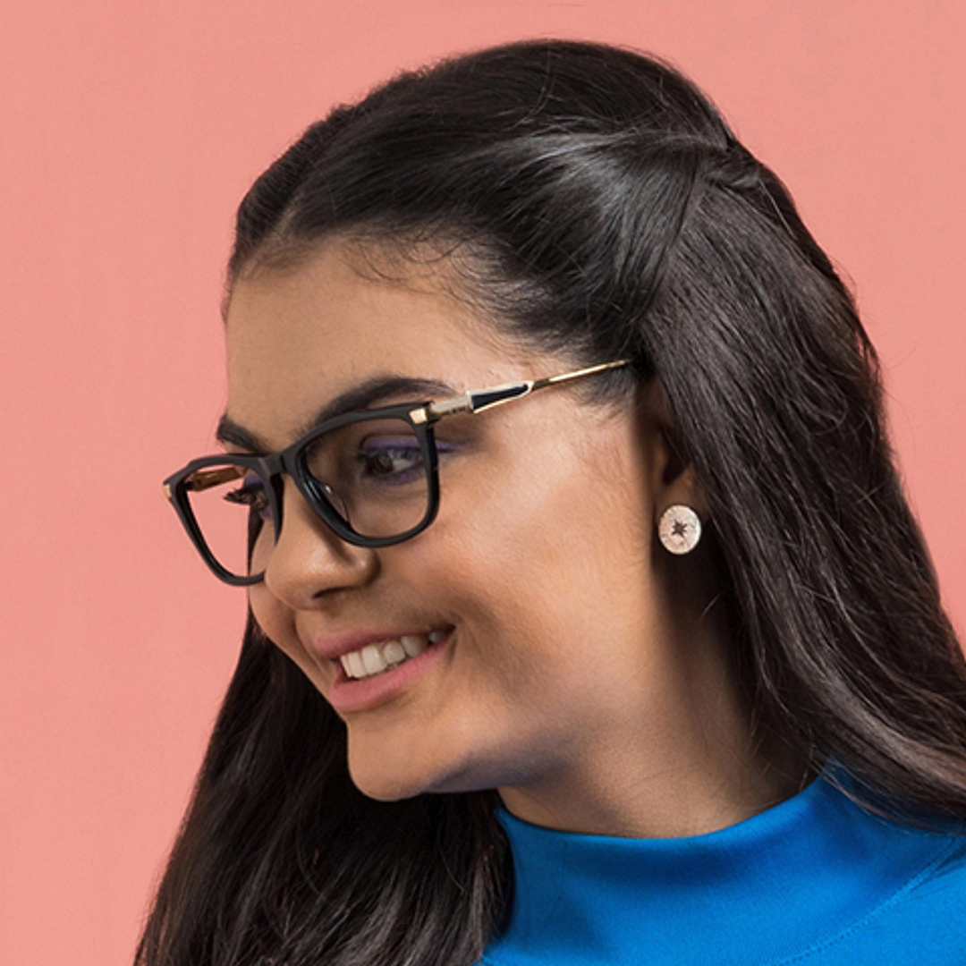 Vincent Chase Online Black Full Rim Rectangle left side