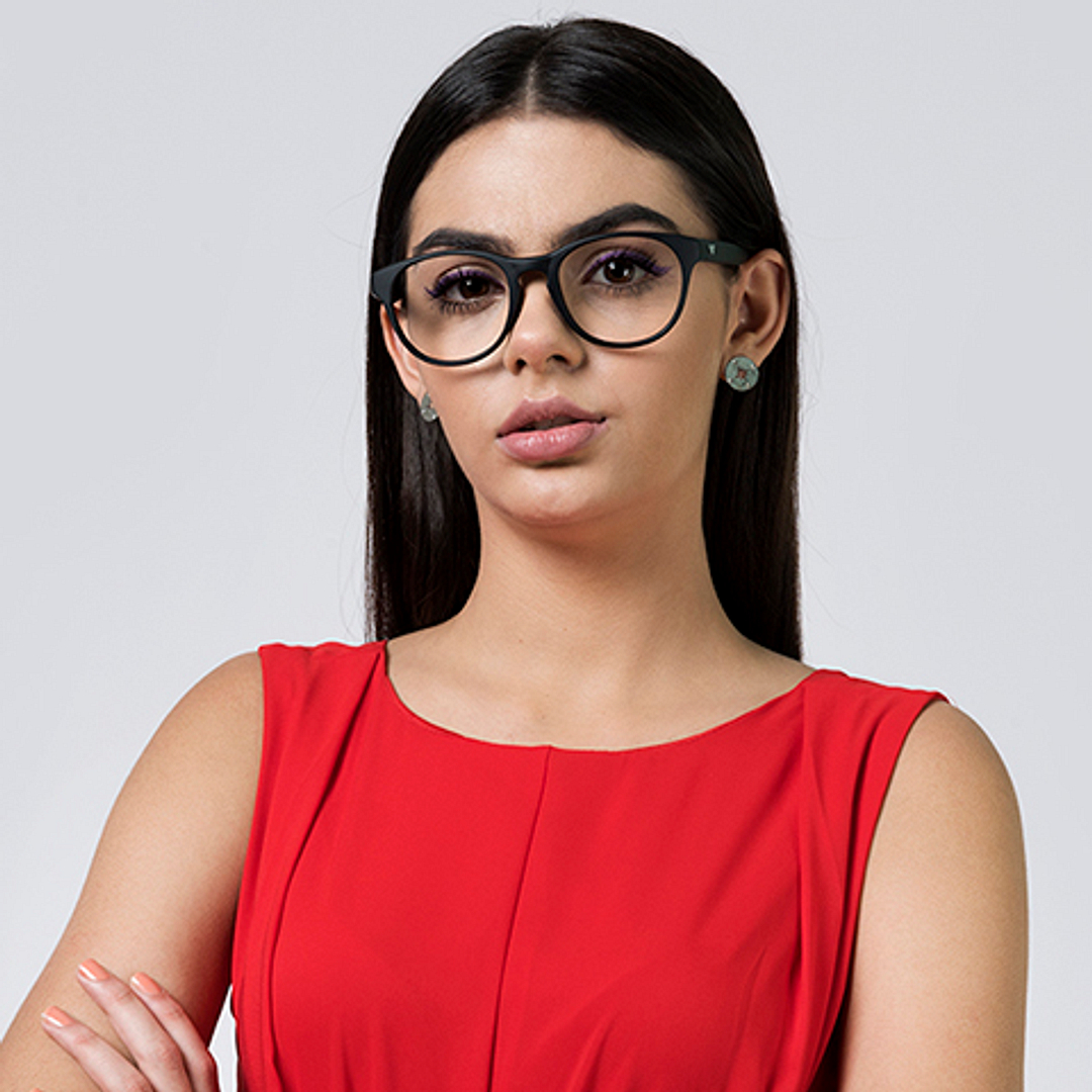 Lenskart Air Online Black Full Rim Round right side