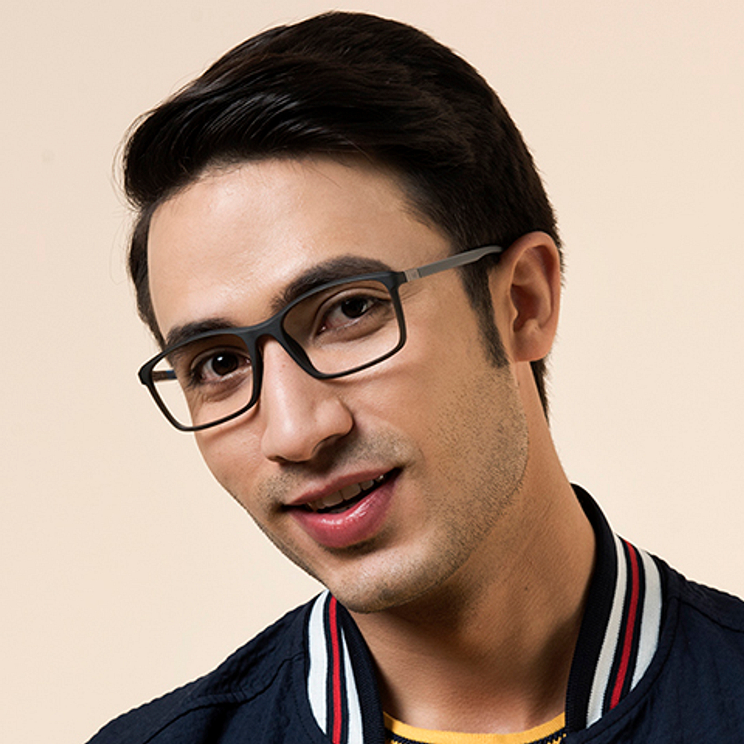 Lenskart Air Online Light Gray Full Rim Rectangle right side