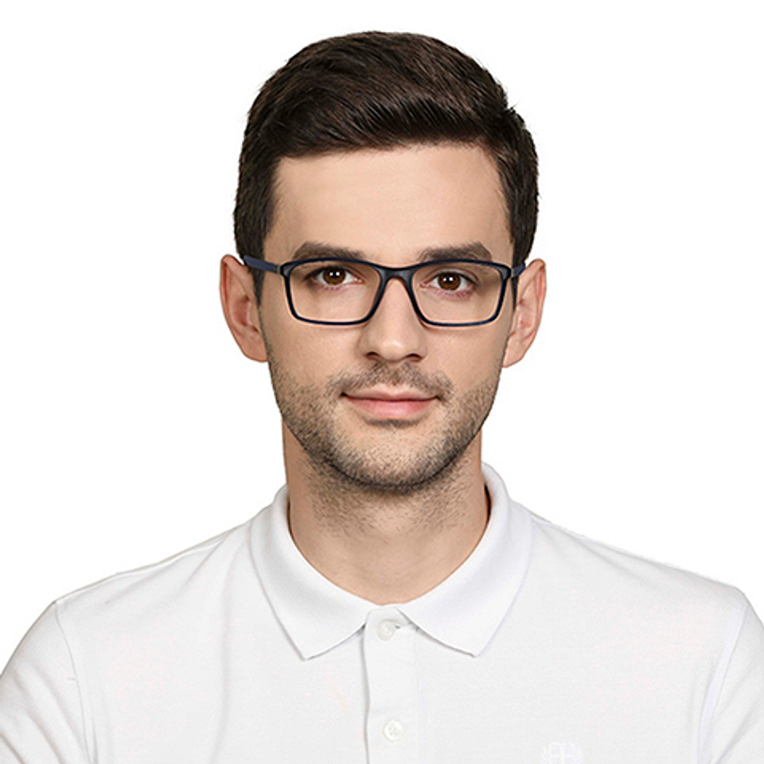 Lenskart Air Online Sky Blue Full Rim Rectangle right side