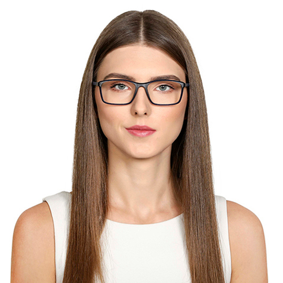 Lenskart Air Online Sky Blue Full Rim Rectangle left side