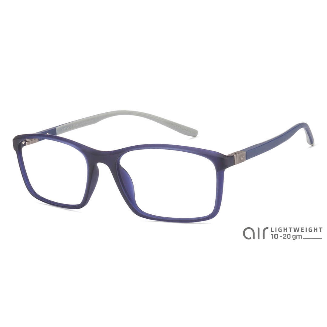 Lenskart Air Online Sky Blue Full Rim Rectangle left side