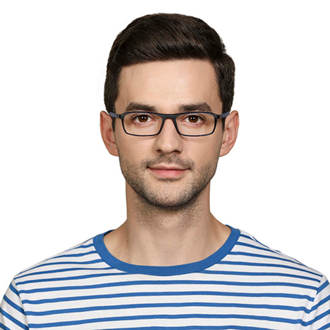 Lenskart Air Online Sky Blue Full Rim Rectangle right side