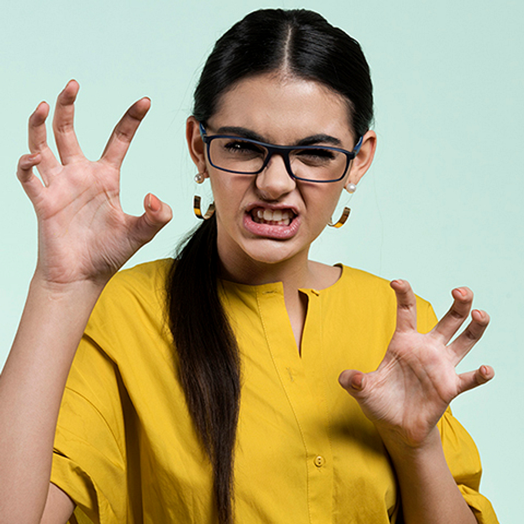 Lenskart Air Online Sky Blue Full Rim Rectangle left side