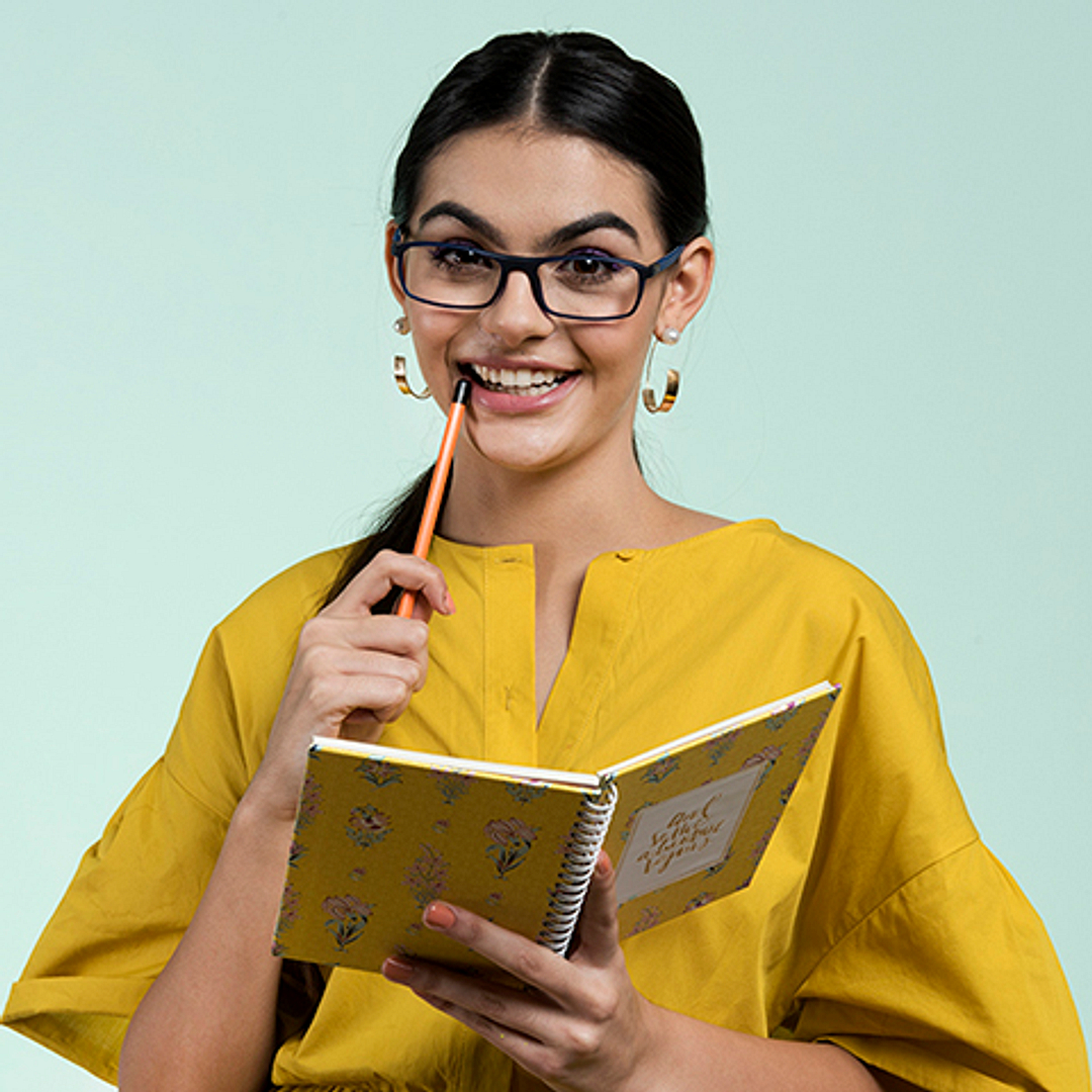 Lenskart Air Online Sky Blue Full Rim Rectangle right side