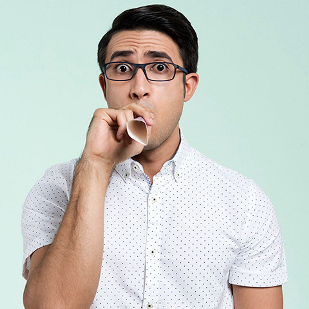 Lenskart Air Online Sky Blue Full Rim Rectangle left side