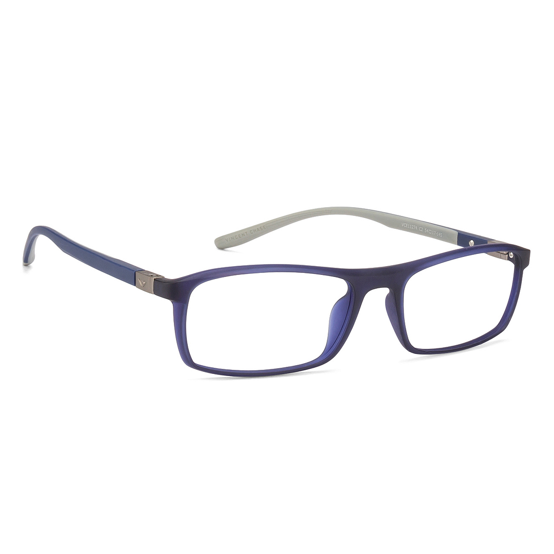 Lenskart Air Online Sky Blue Full Rim Rectangle left side